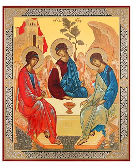 425x536 Religious Gifts Russian Orthodox Holy Trinity Icon Old