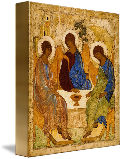 498x650 Holy Trinity Icon Russia Byzantine Orthodox Rublev