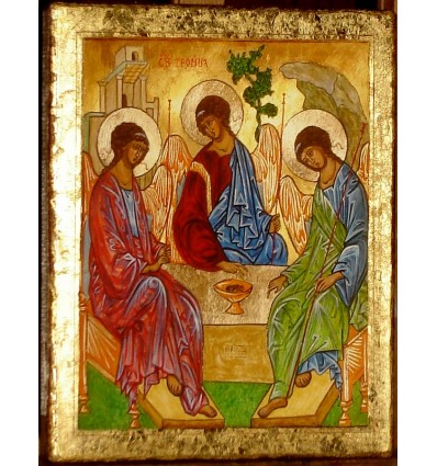 398x425 The Holy Trinity Icon, The Old Testament Trinity