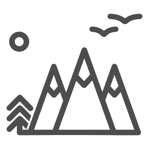 512x512 Mountains, Nature, Trip Icon Free Of Travelling Icons Iipart