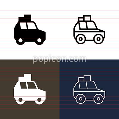 400x400 Road Trip Icon Set
