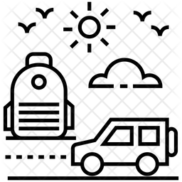 256x256 Road Trip Icon Of Line Style