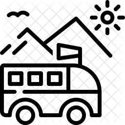 256x256 Trip Icon Of Line Style