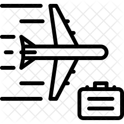 256x256 Business Trip Icon Of Line Style