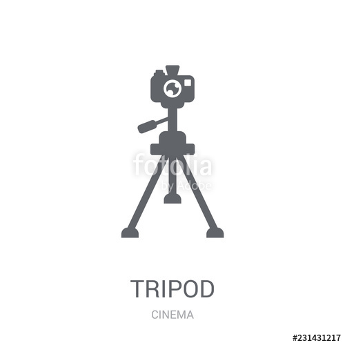 500x500 Tripod Icon Trendy Tripod Logo Concept On White Background