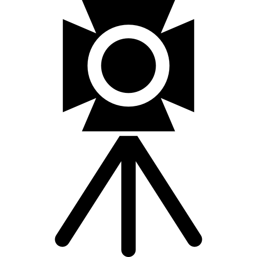 512x512 Camera Frontal View On A Tripod Icons Free Download