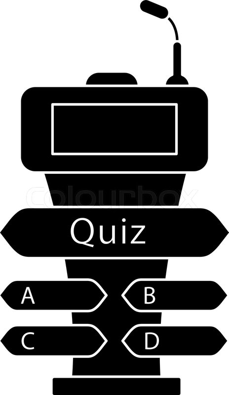 464x800 Quiz Game Buzzer Glyph Icon Game Show Stock Vector Colourbox