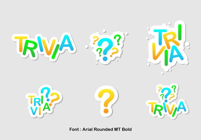 700x490 Trivia Icon Vector Set