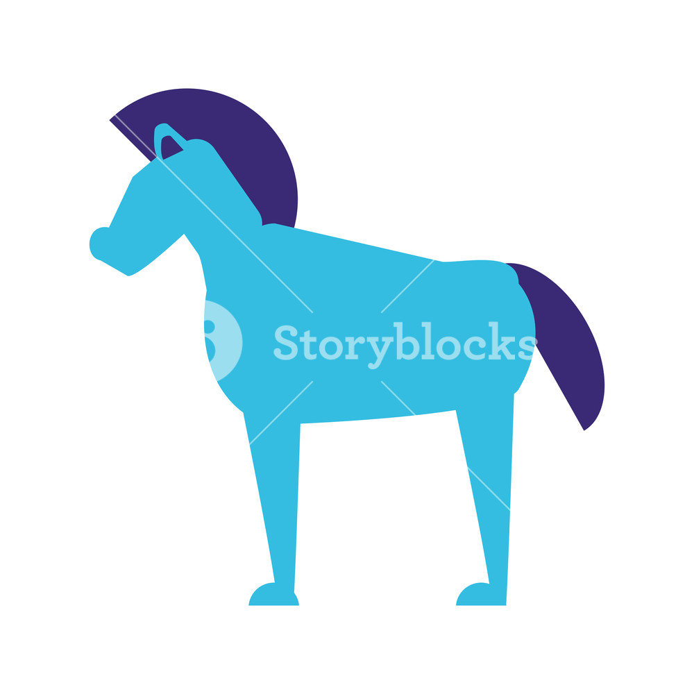 1000x1000 Trojan Horse Isolated Icon Vector Illustration Design Royalty Free