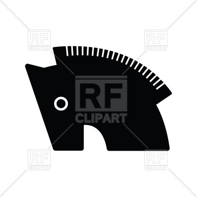 400x400 Trojan Horse Symbol Icon Black Vector Image Of Signs, Symbols