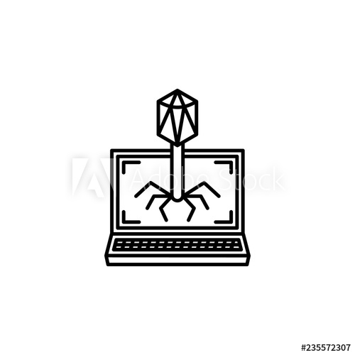 500x500 Antivirus, Laptop, Trojan Icon Element Of Crypto Currency Icon