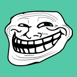 256x256 Troll Face Edit