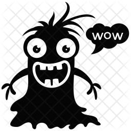 Gremlin Troll Icon Of Glyph Style 256x256 Gremlin Troll Icon Of Glyph Style