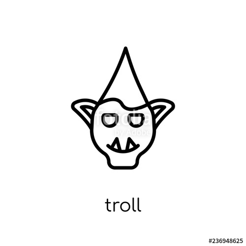 Troll Icon Trendy Modern Flat Linear Vector Troll Icon On White 500x500 Troll Icon Trendy Modern Flat Linear Vector Troll Icon On White