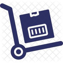 Luggage Trolley Icon Of Glyph Style 256x256 Luggage Trolley Icon Of Glyph Style