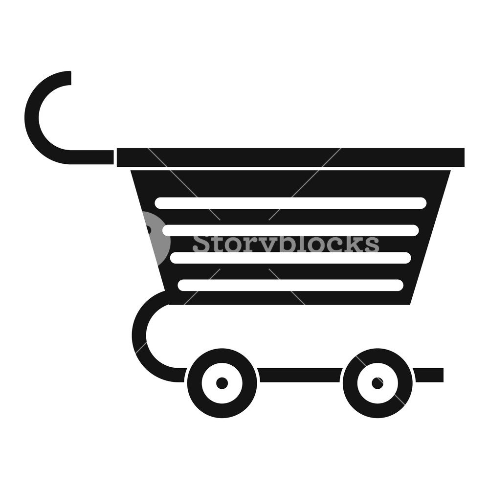 Shopping Trolley Icon Simple Illustration Of Shopping Trolley 1000x1000 Shopping Trolley Icon Simple Illustration Of Shopping Trolley