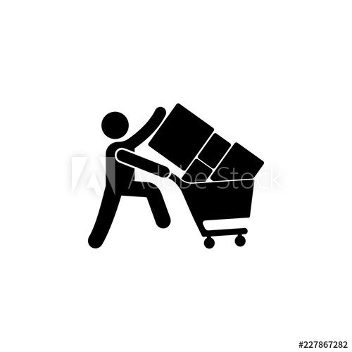 Shopper Man,trolley Icon Element Of Black Friday Icon For Mobile 500x500 Shopper Man,trolley Icon Element Of Black Friday Icon For Mobile
