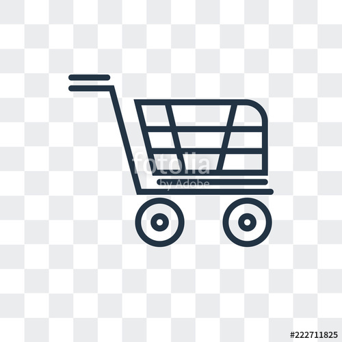 Trolley Icon Isolated On Transparent Background Modern 500x500 Trolley Icon Isolated On Transparent Background Modern
