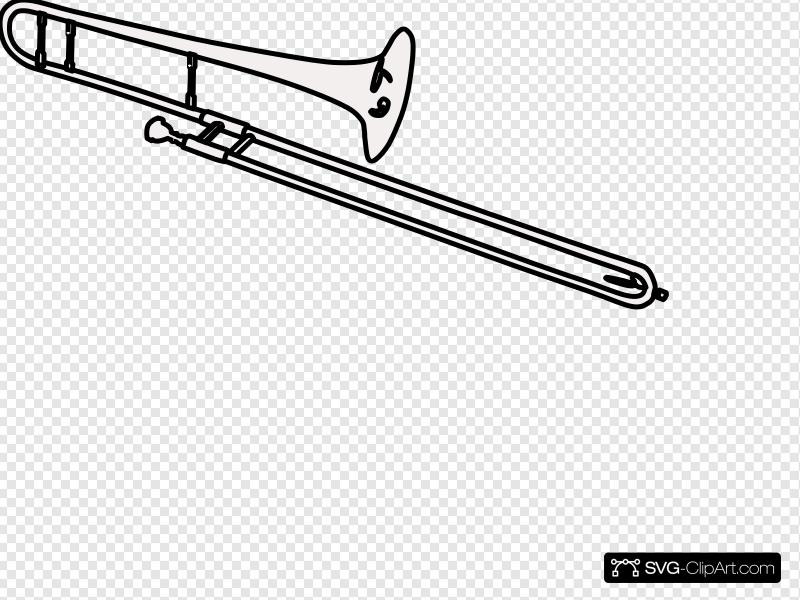 800x600 Trombone Clip Art, Icon