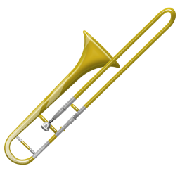 256x256 Trombone Icon Wind Instruments Iconset Iconshock