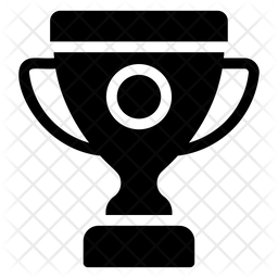 256x256 Trophy Icon Of Glyph Style