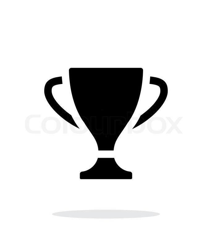 686x800 Trophy Icon On White Background Stock Vector Colourbox