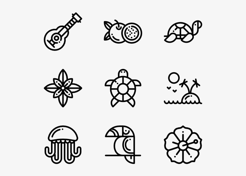 820x585 Tropical Icons