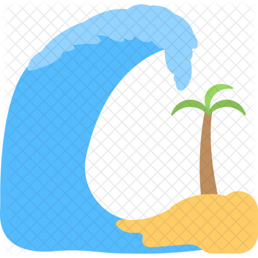 512x512 Tropical Storm Icon Of Flat Style