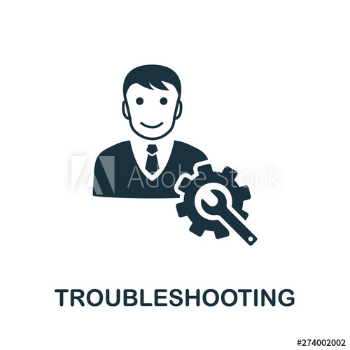 500x500 Troubleshooting Vector Icon Symbol Creative Sign From Icons