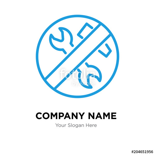 500x500 Troubleshooting Company Logo Design Template, Colorful Vector Icon