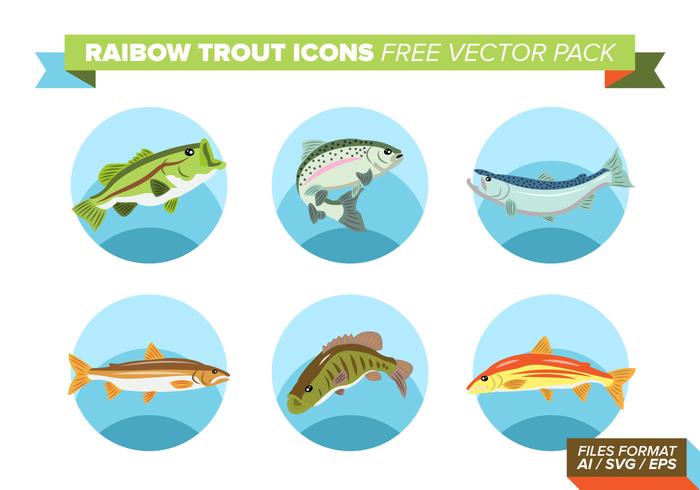 700x490 Rainbow Trout Icons Free Vector Pack