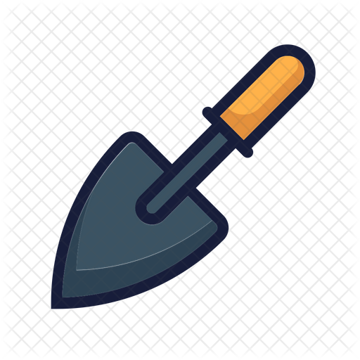 512x512 Trowel Icon Of Colored Outline Style
