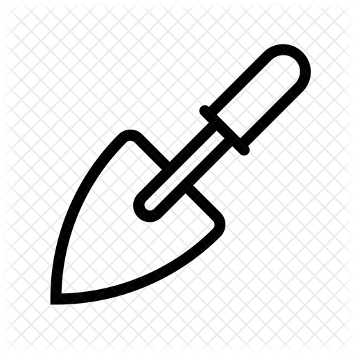 512x512 Trowel Icon Of Line Style