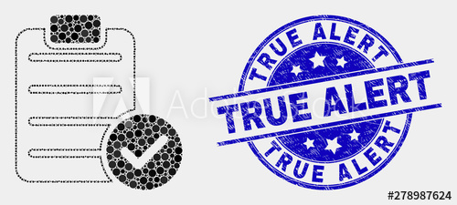 500x225 Pixelated Accept Pad Text Mosaic Icon And True Alert St Blue