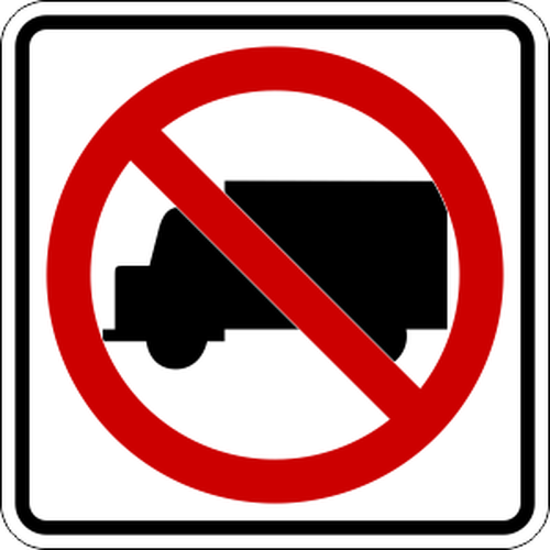 500x500 No Trucks Icon Sign Digital Crayon