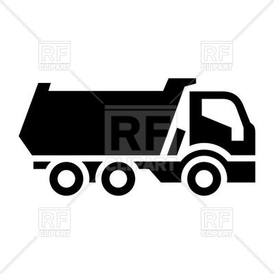 400x400 Black Truck Icon Vector Image Of Signs, Symbols, Maps