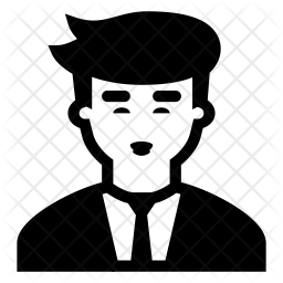 256x256 Donald Trump Icon Of Glyph Style