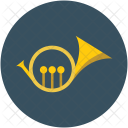 256x256 Trumpet Icon Of Flat Style