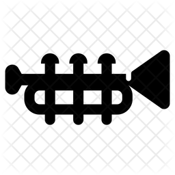 256x256 Trumpet Icon Of Glyph Style