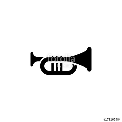 500x500 Trumpet Icon Stock Image And Royalty Free Vector On Fotolia