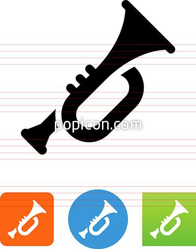 400x509 Vector Trumpet Icon