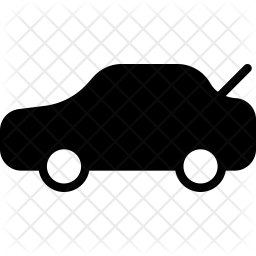 256x256 Trunk Icon Of Glyph Style