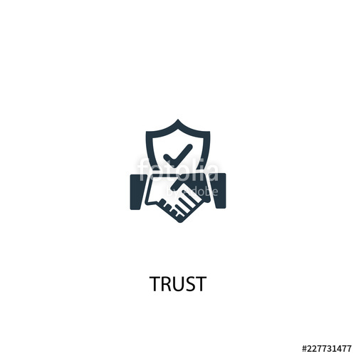 500x500 Trust Icon Simple Element Illustration Trust Concept Symbol
