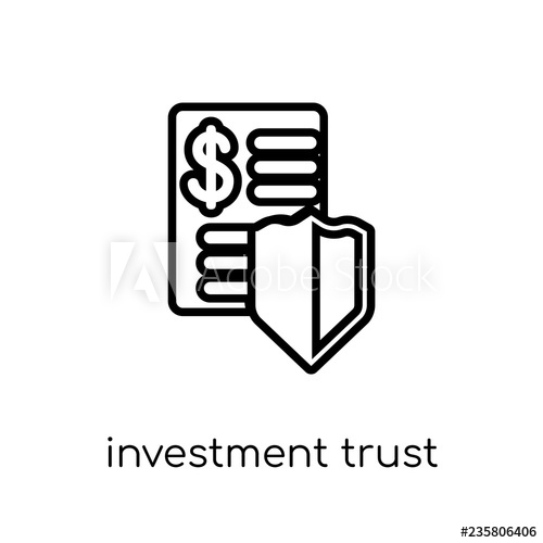 500x500 Investment Trust Icon Trendy Modern Flat Linear Vector Investment