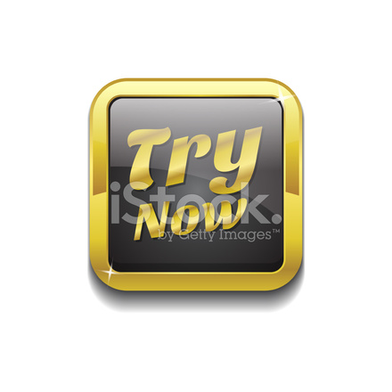 440x440 Try Now Gold Vector Icon Button Stock Vector