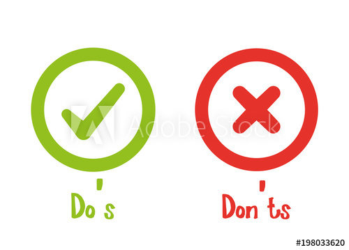 Do's And Don'ts Icon 500x359 Do's And Don'ts Icon