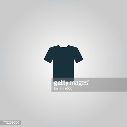 416x416 Tshirt Icon, Vector Flat Design Premium Clipart