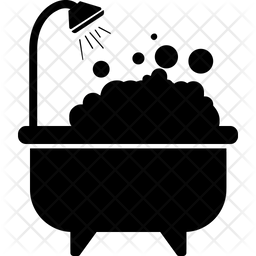 256x256 Shower Tub Icon Of Flat Style