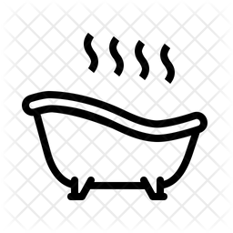 256x256 Tub Icon Of Line Style
