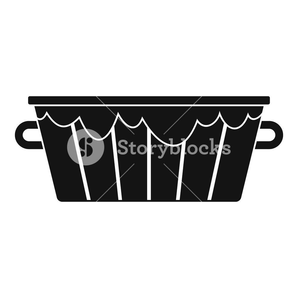 1000x1000 Wooden Tub Icon Simple Illustration Of Wooden Tub Vector Icon